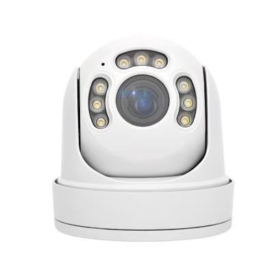 China YGHT 5MP PTZ Dome Camera com zoom 4X, visão noturna a cores completas, 40M IR, áudio bidirecional, câmera de segurança à prova d'água IP66 à venda