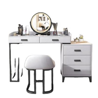 China Mirror With LED Best Selling Factory Price Modern Vanity Bedroom Furniture Dresser Set Dresser With Mirror for sale