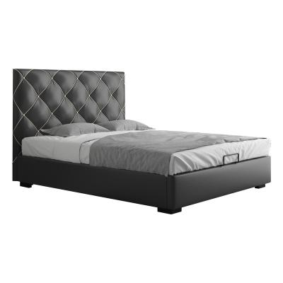 China Hot Selling Simplicity Design Luxury Italian Bedroom Furniture Tufted Set Wooden Tufted Headboard Frame Bed for sale