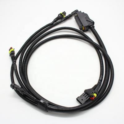 China Automotive OEM/ODM 81POS 81Pins 1500mm Reserved Dual System Wire Harness Wiring For Agricultural Machine 1473244-1 for sale