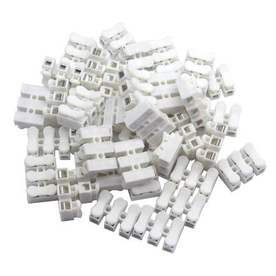 China 3p CH3 Power Quick Connector Clamp Terminal Block Spring Connector Wire Without Solder Screws for sale