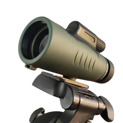 China 2022 New Arrival 10x42 Waterproof High Definition Waterproof Wear-house Portable For Outdoor Viewing Green Monocular Telescope for sale