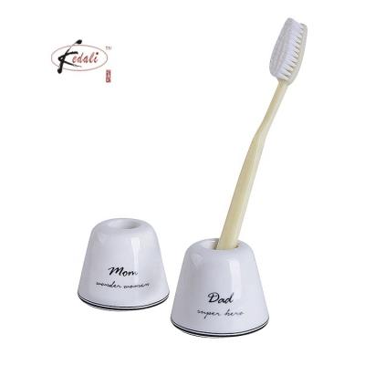 China Family Viable Mini Ceramic Toothbrush Holder Set for Promotion for sale