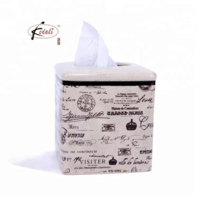 China Durable French Style Luxury Tissue Box Paper For Bathroom Supplies for sale