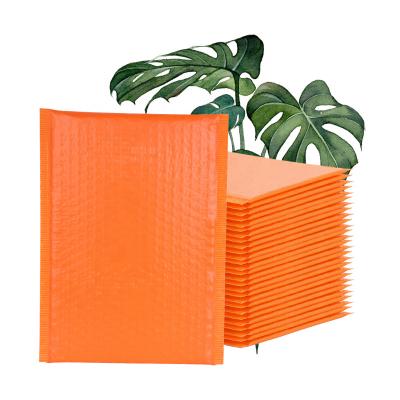 China Strong Adhesive Sizes All Jewelry Compostable Logo Corn Poly Waterproof Bubble Custom Mailing Mailers Orange for sale