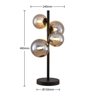 China Modern Factory Wholesale Professional Made Multicolor Work Lamp Glass Globe Led Reading Desk Lamp for sale