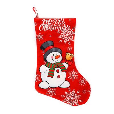 China New Arrival Christmas Gift Bags Christmas Snowman Stocking Non-Woven Stocking Gift Stocking for sale