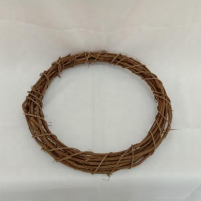 China Rattan Willow Rattan Wreath Base For Crafts Rattan Wicker Wreath For Decoration for sale