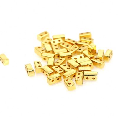 China Wholesale Fashion Factory Price Alloy Tila Gold Enamel Beads Accessories To Enamel Tile Beads For Jewelry Making Bracelet Accessories for sale