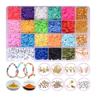 China Jewelry Making Handmade Diy Bracelet Necklace Wholesale. Hot Sale 48 24 Flat Polymer Clay Bead Set Jewelry Bracelet Making DIY Handmade Bracelet 6mm Soft Pottery Round Piece for sale