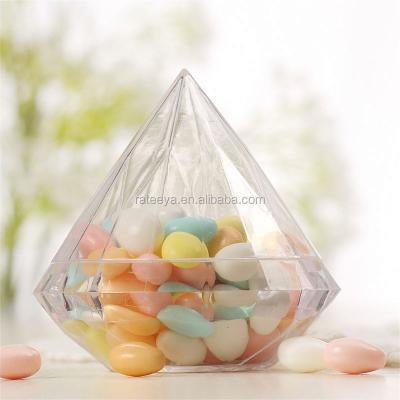 China Recyclable wholesale high quality clear diamond shape candy chocolate package box1 for sale