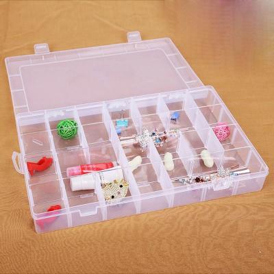 China Lightweight Muti-function Transparent PP Household Box Plastic Storage Box With Dividers For Jewelry Organize for sale