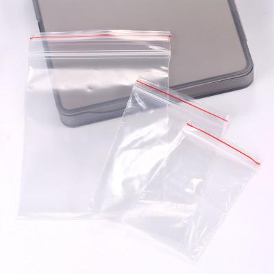 China Storage Package 0.8mm Zipper Lock Plastic Packaging PP Moistureproof Dustproof Self Seal Transparent Bags for sale