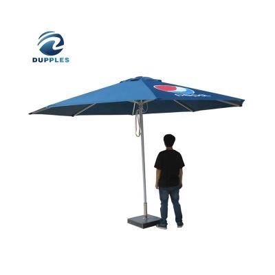 China New Design Manual Open Garden Commercial Umbrella Round Column Folding Patio Outdoor Waterproof Center Umbrella With Base for sale