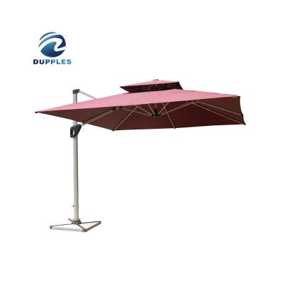 China Hypethral Bar New Arrival Leisure Goods Garden Rectangle Roman Cantilever Patio Umbrella Outdoor Waterproof Parasol Umbrella Large for sale