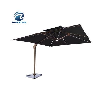 China Portable Waterproof Parasol Large Roman Cantilever Umbrella For Patio Outdoor Sun Umbrella Newcomer Bar Hypethral Double Large for sale