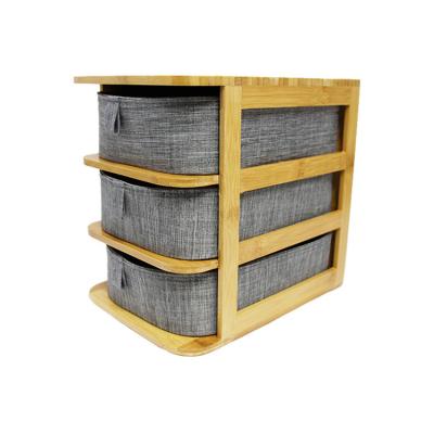 China China Wholesale Durable Plastic Storage Box Drawers Bamboo Organizer For Drawer for sale