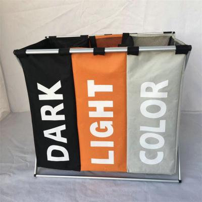 China Durable High Quality Folding Waterproof Portable Collapsible Cloth Clothes Dirty Laundry Bags And Baskets for sale