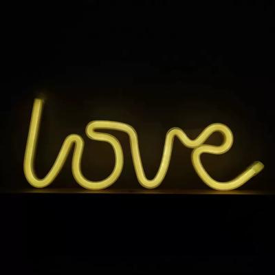 China Romantic Wedding Wall Art Wedding Decoration Love Hanging ALWAYS Shape Custom Neon Lights Night Lamp Led Neon Light For Home Party Deco for sale