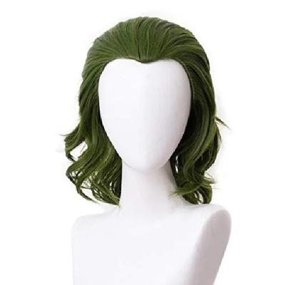 China Heat Resistant Stain Joker Bob Wigs Cosplay Synthetic Water Wave Ombre Short Hair Wig for sale