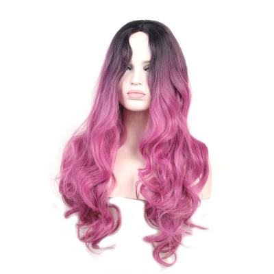 China Long Water Wave Wavy Cheap Wigs For Women Cosplay Ombre Hair Heat Resistant Synthetic Wig for sale