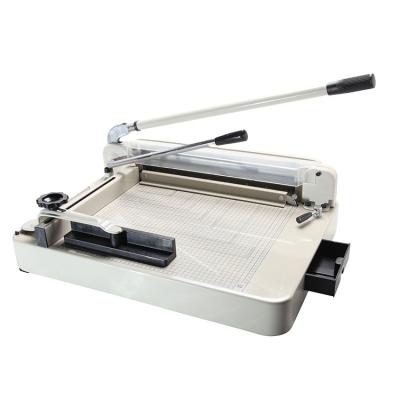 China Excellent Desktop Shop Used Manual Heavy Duty A4 Guillotine Paper Cutter 430*410MM for sale