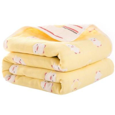 China Manufacturer Supply Beautiful In Folded Colors 100% Cotton Children's Towel Cartoon Design Knitted Baby Baby Wrap Covering en venta