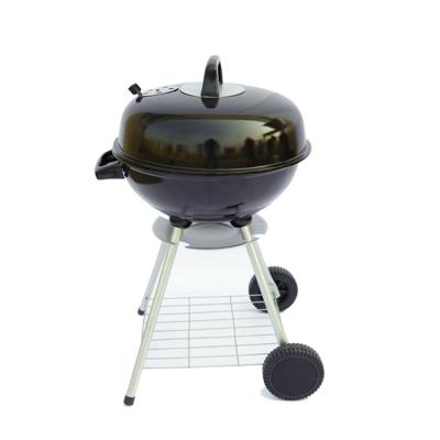 China 2022 Height Adjustable Multi-Function BBQ Charcoal Grill Portable Charcoal Grill Apple Round Shaped 18 Inch Grill for sale