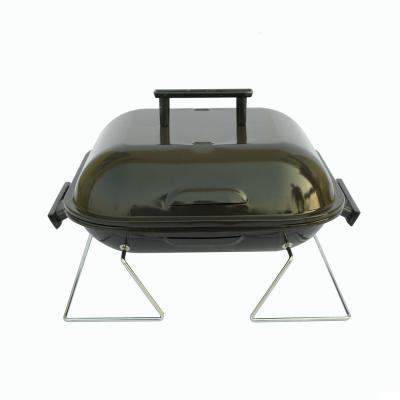 China Collapsible Adjustable Size Burger BBQ Grill 14 Inch Charcoal BBQ Grills for sale