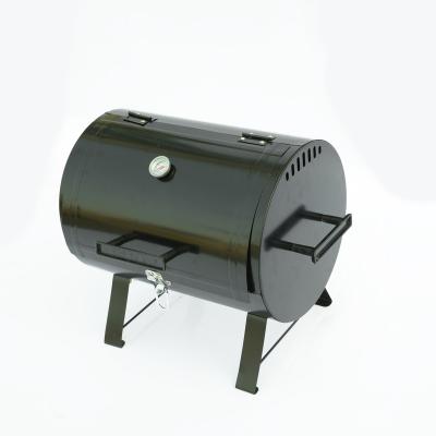 China Adjustable Size Outdoor Grill Charcoal BBQ Grill Portable Smokeless Barrel Charcoal and Indoor BBQ Grill for sale