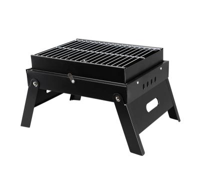 China Easily Assembled Hot Selling Amazon Folding BBQ Grill Cold Rolled Steel Charcoal Barbecue Grill for sale