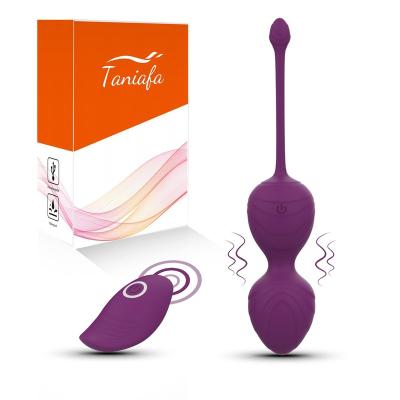 China Multiple vibration modes to help you find the one you like Amazon Safety Hot Selling Silicone Vibrating Kegel Balls Massager Vibrator Sex Toys For Woman for sale