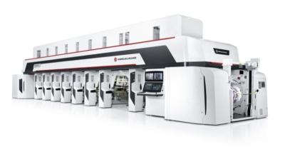 China A linha eletrônica tubo de secagem bonde 300m/min 750mm de máquina de impressão do Gravure do eixo desenrola/servo motor da rebobinação 3-50kgf à venda