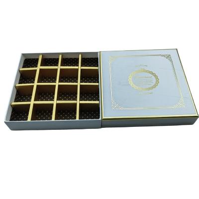 China Recycled Materials Like Cajas Para Chocolates Open Custom Magnetic Paper Christmas Gift Chocolate Packaging Box With Divider for sale