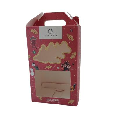 China Recycled Materials Hot Sales Custom Design Lotion Cardboard Makeup Cosmetic Paper Box Christmas Gift Packaging Box for sale