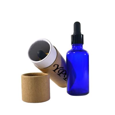 China 10ml/30ml/60ml Recyclable Paper Tube Essential Oil Packaging Kraft Paper Cardboard Box for sale