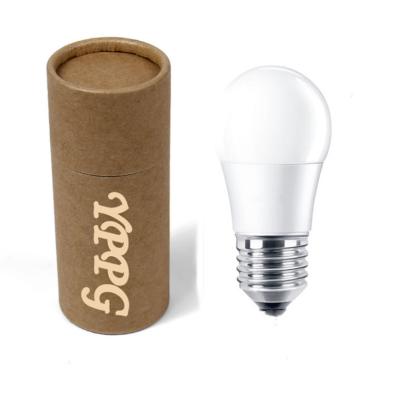 China Recyclable Round Cylinder Tube Boxes Corrugated Paper Box For Led Lamp for sale