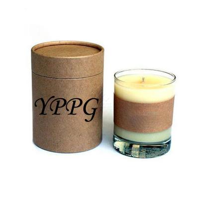 China Luxury Round Shape Paper Packing Tube Box Candle Jar Gift Box Packaging Set Recyclable for sale