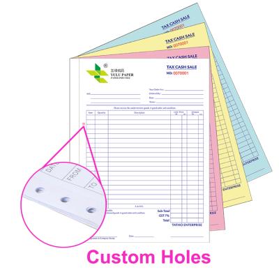 China Good price& Custom Carbonless Invoice Book Commercial Business Form Receipt Book From China Biggest Factory Quality Four Pages for sale