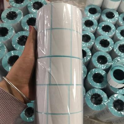 China Factory direct Yulu thermal paper label roll waterproof sticker blank in 30x20mm thermal label roll for sale