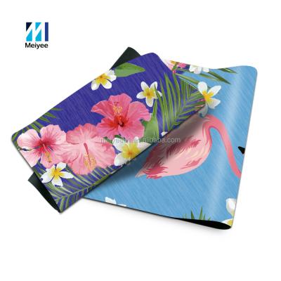 China Logo Print Suede Surface Natural Waterproof Customized Rubber Yoga Mat for sale