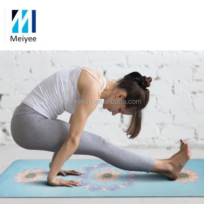 China Waterproof Sweat Absorbent Custom Printed Digital Printed Yoga Mat for sale