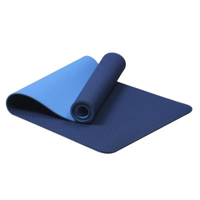 China Custom Printed Yoga Mats Organic Logo Tape Gym Mat Foldable Travel Exercise Yoga Mat New 6MM Cheap Durable Fitness Eco-Friendly Hot Yoga Pilate Yoga Mat for sale