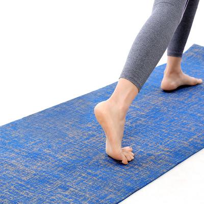 China Exercise Kids Eco Friendly Wholesale Custom Printing Fitness Exercise Jute Natural Rubber Yoga Mat With Strap for sale