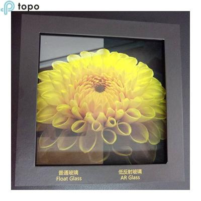 China 2mm 3mm Traditional Lightweight 98% Transmittance Double Side Coating No Reflective Picture Frame (AR-TP) AR Glass for sale