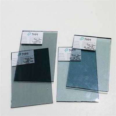 China Hotel 4mm 5mm 6mm 8mm 10mm Gray Float Glass Samples tinted by 12mm (CUG) for sale