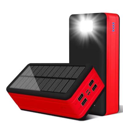 China Fast charging support 50000 mAh solar power bank factory ODM/OEM portable service 2 USB external solar power bank for sale