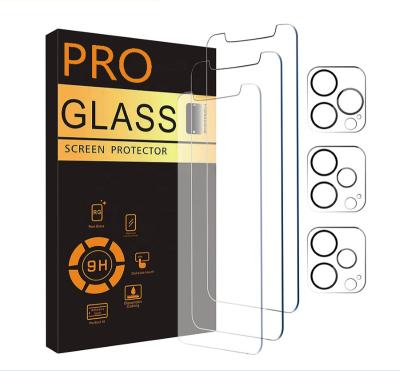 China Amazon Hit Product PC/Notebook Friendly 3 Pack Case Tempered Glass Screen Protector For Iphone 11 12 13 pro Max With Installation Too for sale