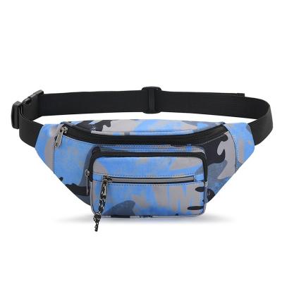 China Small square black crossbody messenger bag Wholesale traveling unisex outdoor leisure camouflage custom chest water proof workout fanny pack for sale