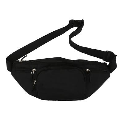 China Small square black crossbody messenger bag Customized Women's Waist Bag Adjustable Strap Fashion Style Running Sports Waist Bag Girls' Chest Bag for sale